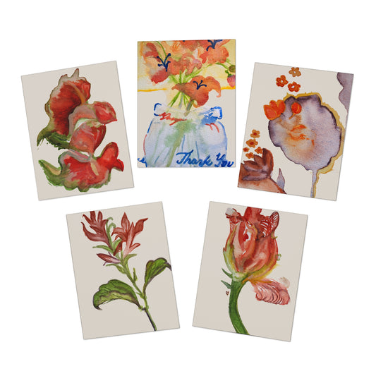 Watercolor Gratitude Card Set (5-Pack) — Gift of Love