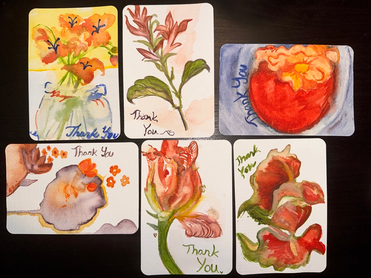 Watercolor Gratitude Card Set (5-Pack) — Gift of Love
