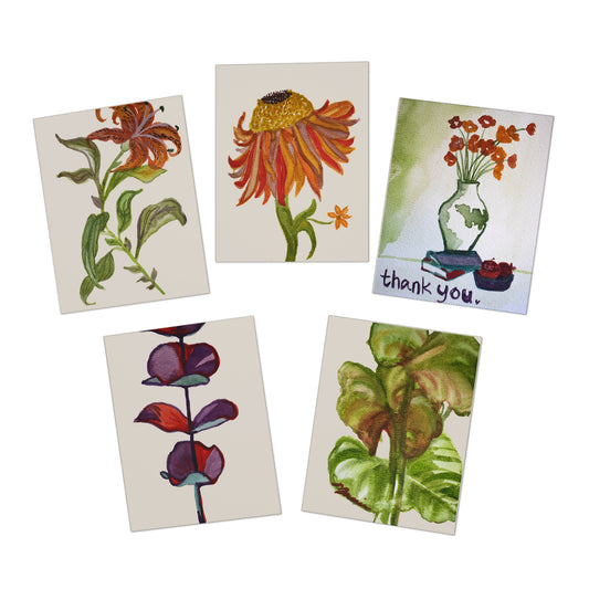 Watercolor Gratitude Card Set (5-Pack) — Gift of Knowledge