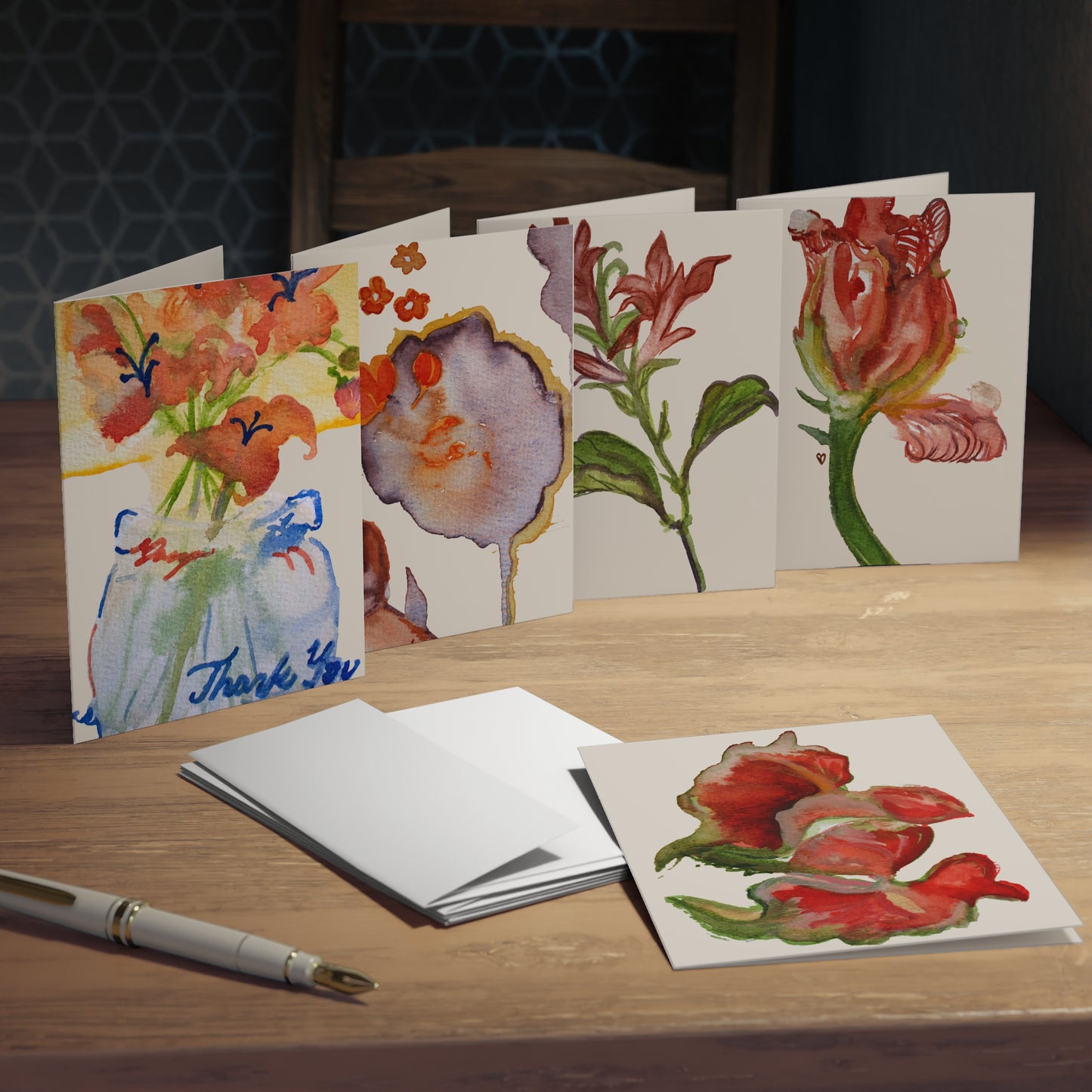Watercolor Gratitude Card Set (5-Pack) — Gift of Love
